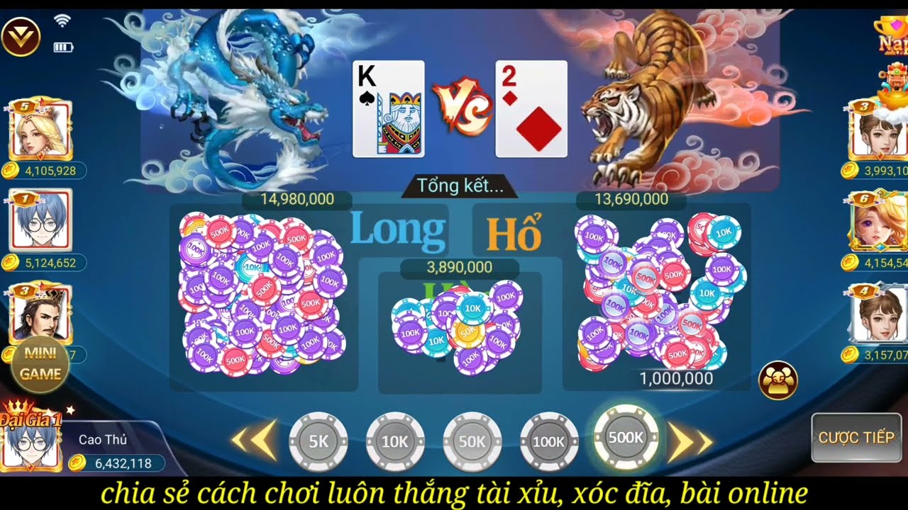 Game Bài Long Hổ TF88: Hướng Dẫn Chi Tiết Cho Người Mới